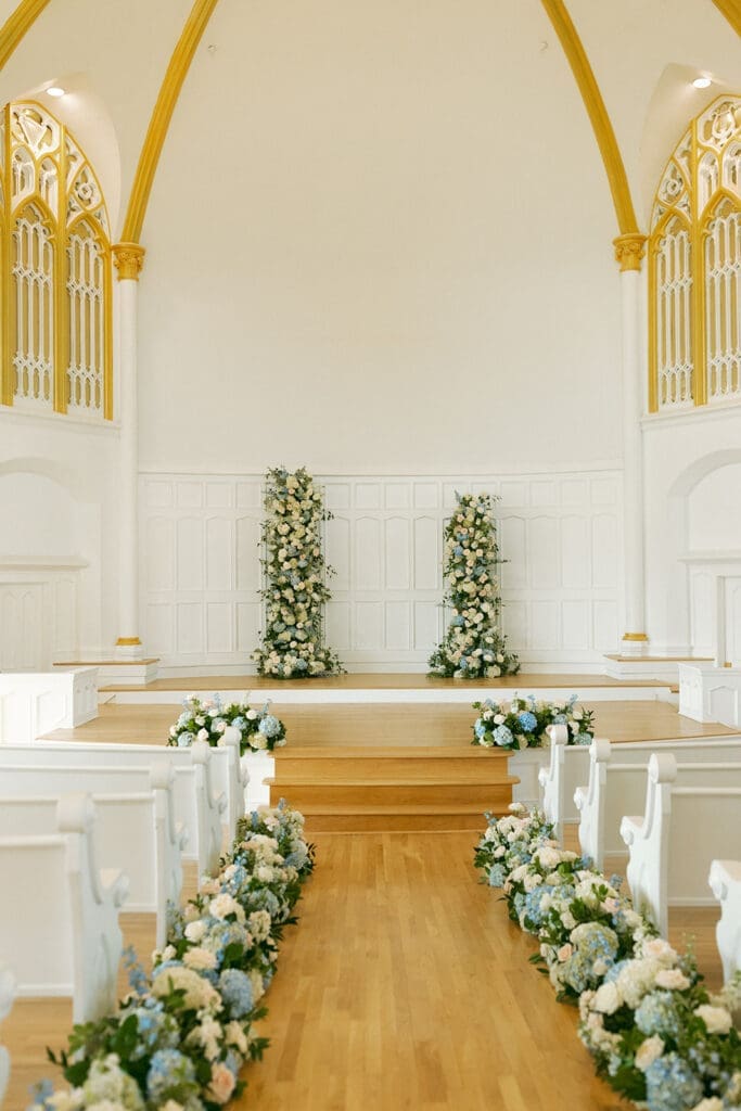 Melrose Abbey wedding Kansas City interior