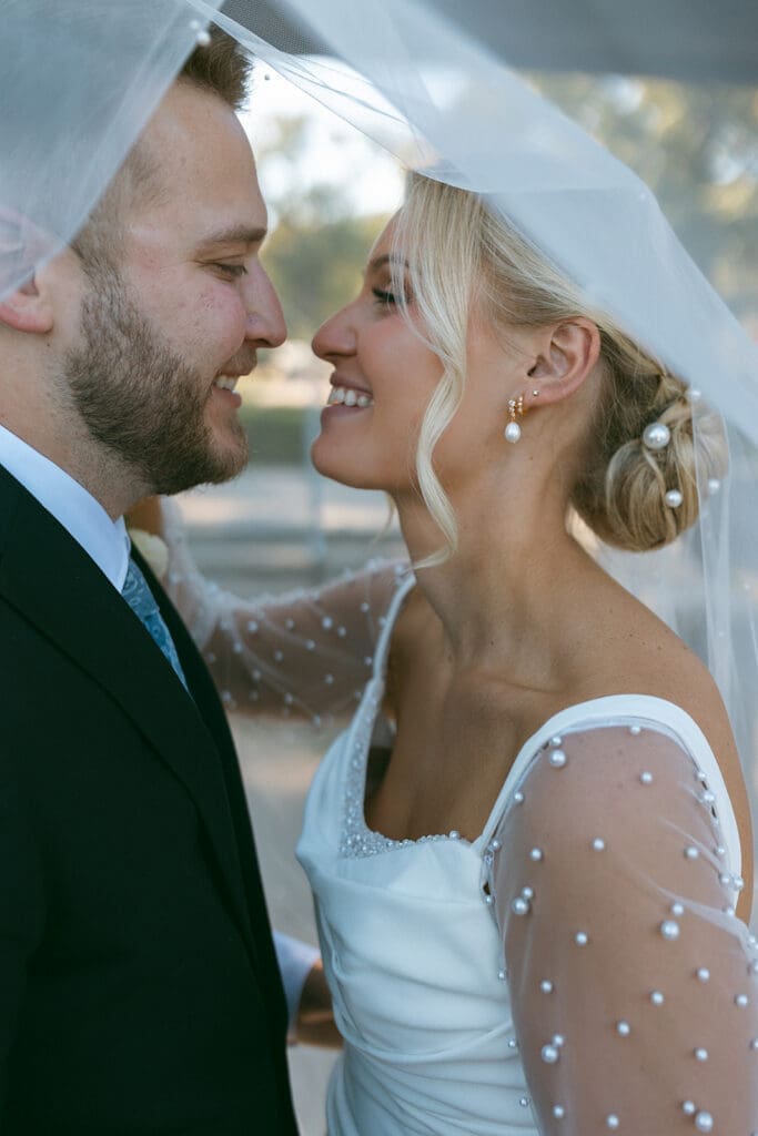 bridal portraits at loose park in kansas city