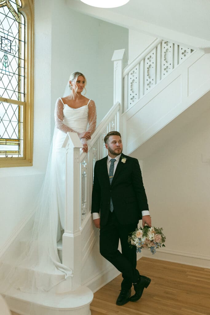 timeless bridal portraits at melrose abbey in kansas city